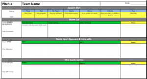 Preview of the Active Start Spreadsheet Template